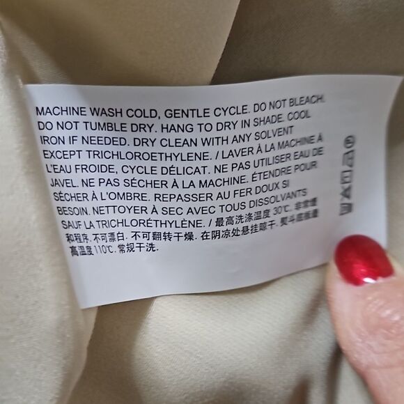 NWT Theory Cami Volume Mesa Crushed Satin Midi dress size 6 - Picture 16 of 16